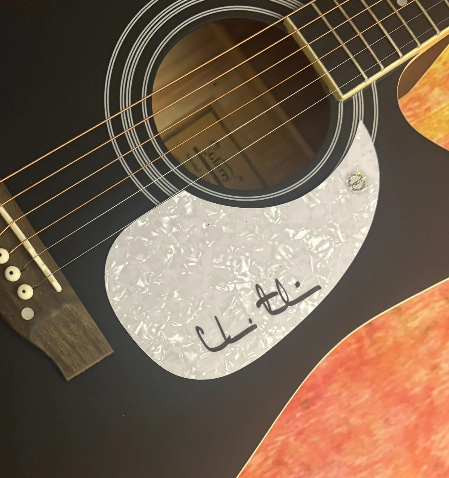 GFA Arriving Gospel Our God Star * CHRIS TOMLIN * Signed 41" Acoustic Guitar COA, image 5