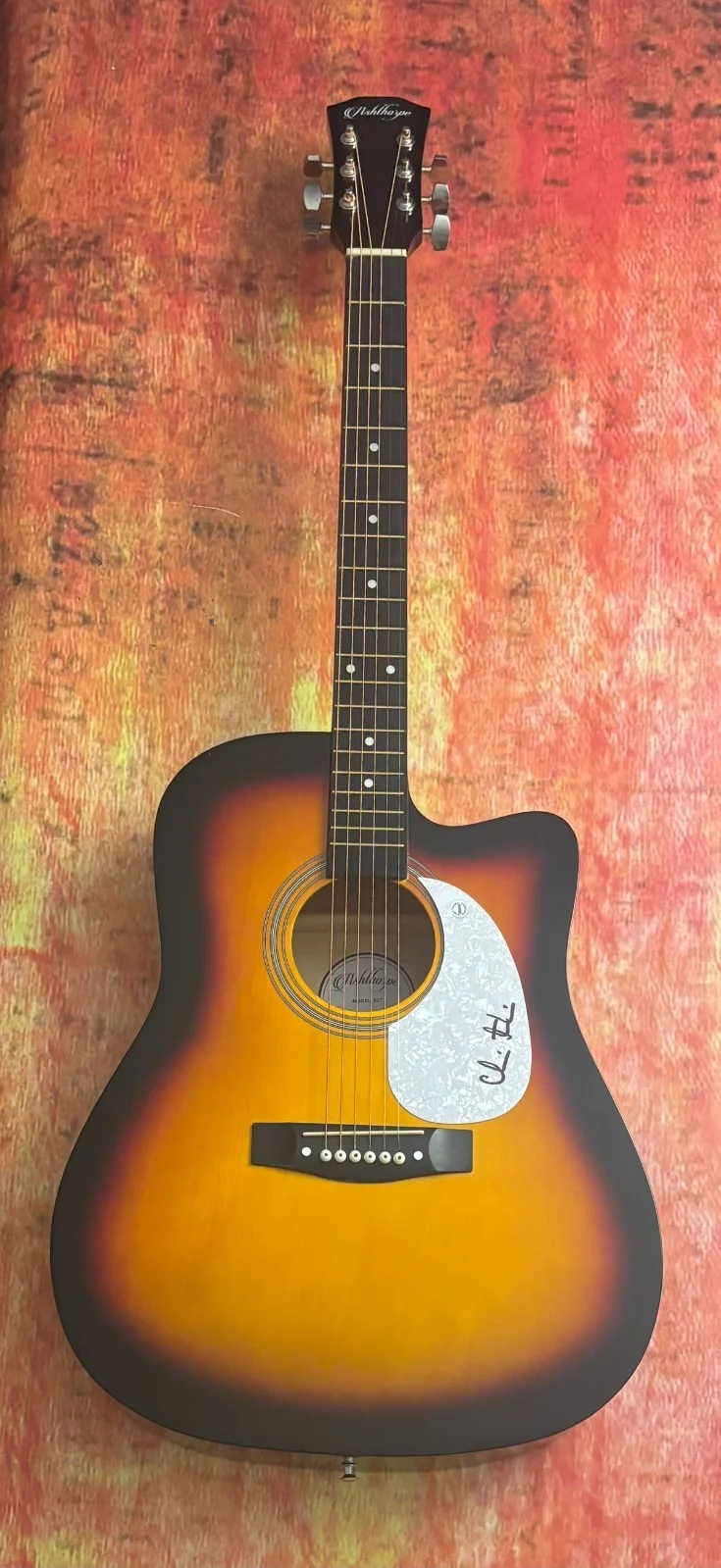 GFA Arriving Gospel Our God Star * CHRIS TOMLIN * Signed 41" Acoustic Guitar COA, image 2