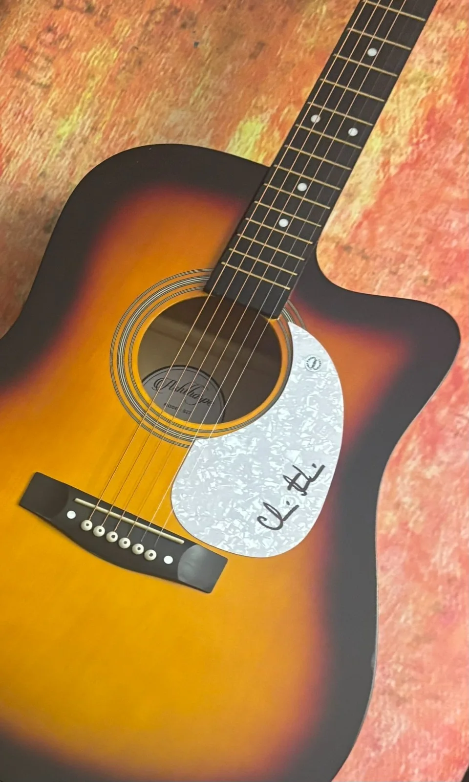 GFA Arriving Gospel Our God Star * CHRIS TOMLIN * Signed 41" Acoustic Guitar COA, image 3