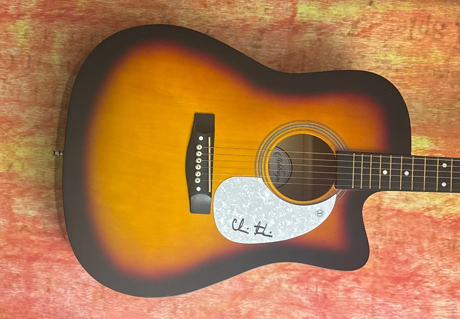 GFA Arriving Gospel Our God Star * CHRIS TOMLIN * Signed 41" Acoustic Guitar COA, image 4