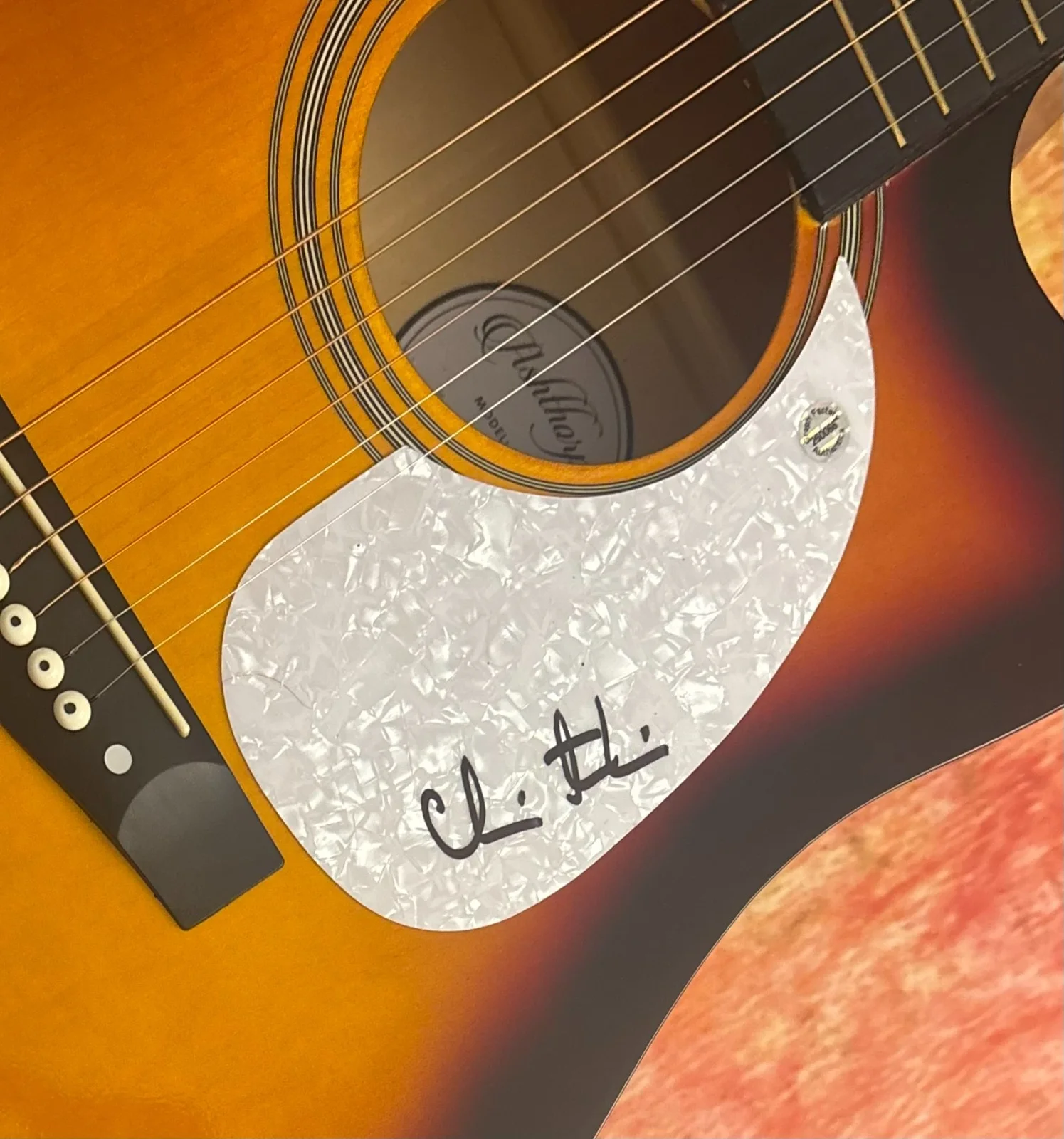 GFA Arriving Gospel Our God Star * CHRIS TOMLIN * Signed 41" Acoustic Guitar COA, image 5
