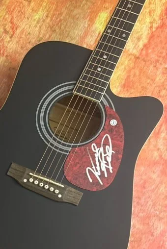GFA Eagles & Country Legend * VINCE GILL * Signed 41" Acoustic Guitar PROOF COA, изображение 5