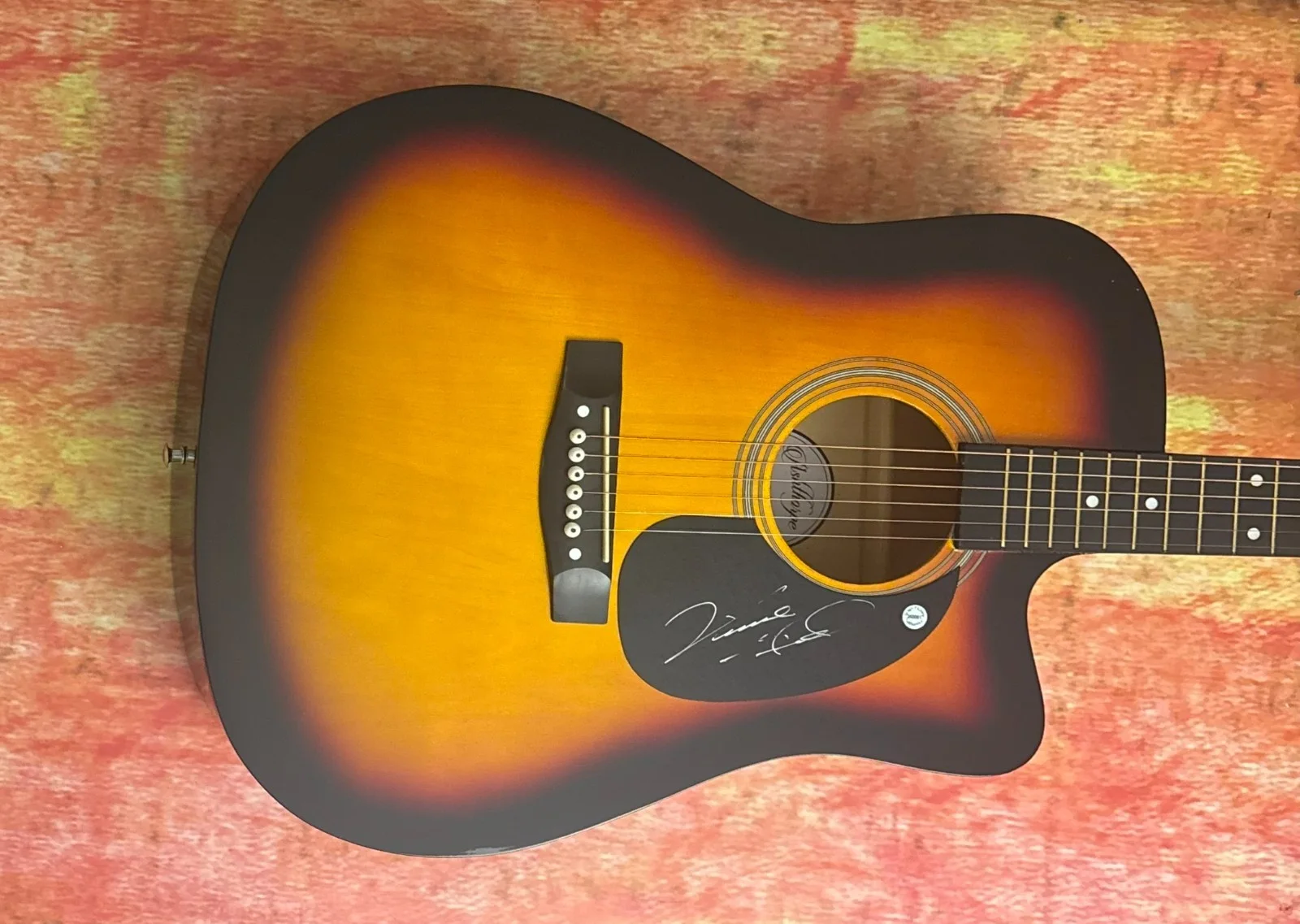 GFA Eagles & Country Legend * VINCE GILL * Signed 41" Acoustic Guitar PROOF COA, image 2