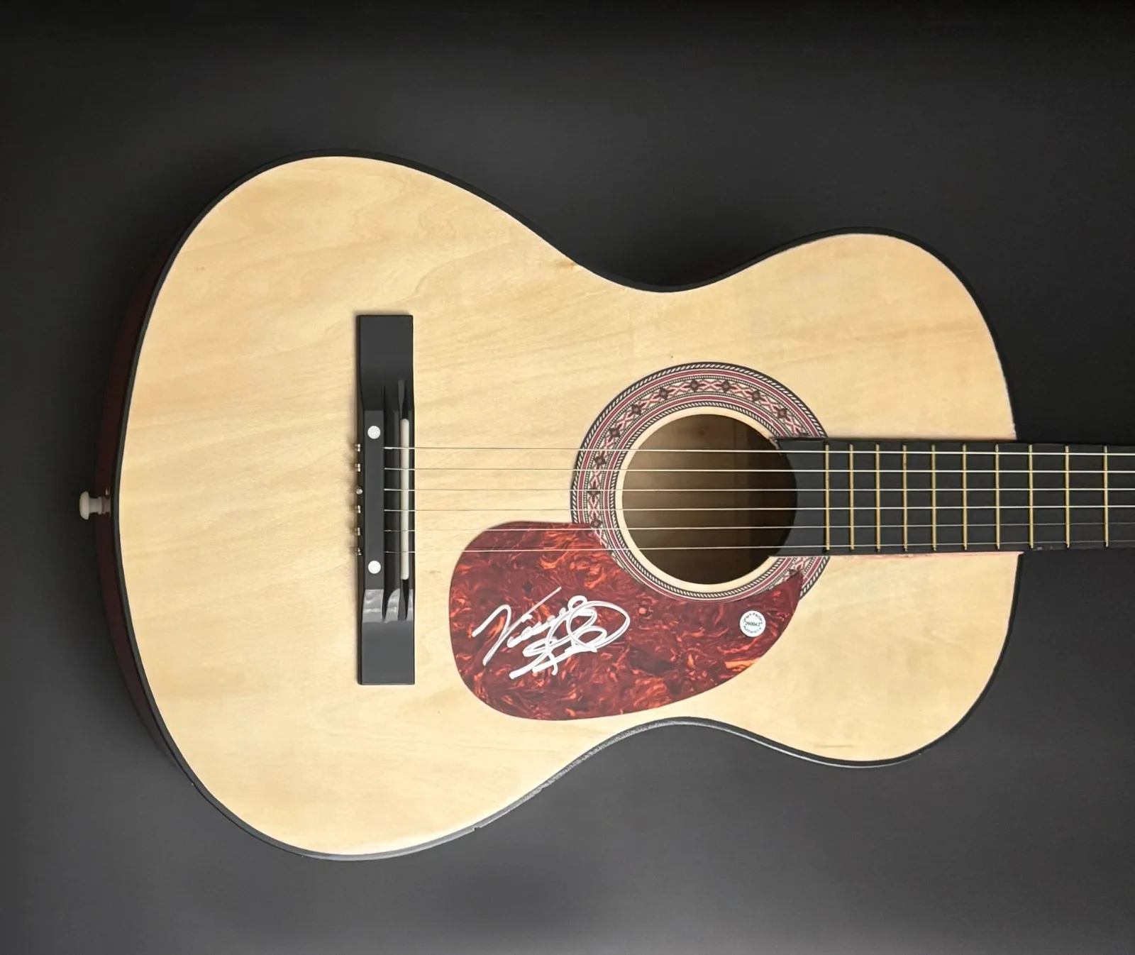 GFA Eagles & Country Legend * VINCE GILL * Signed Acoustic Guitar PROOF COA, image 3