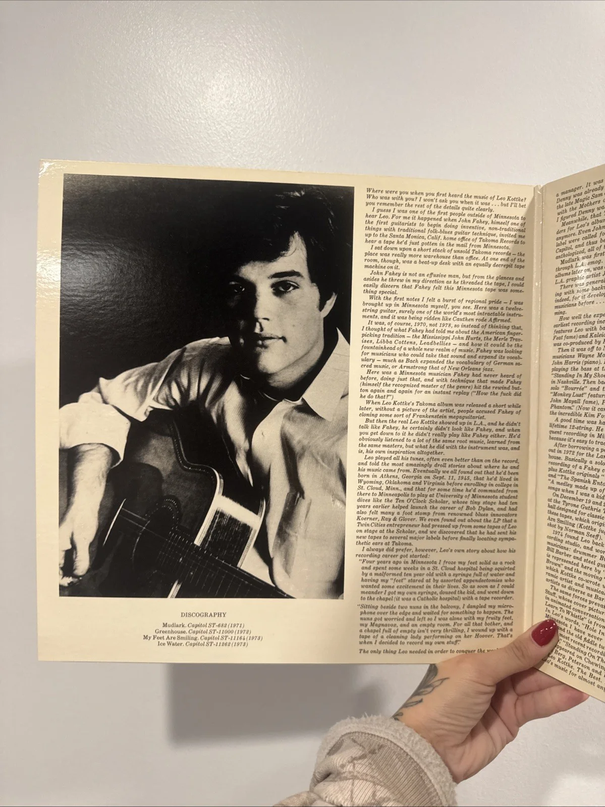Leo Kottke ~ The Best album cover, изображение 4