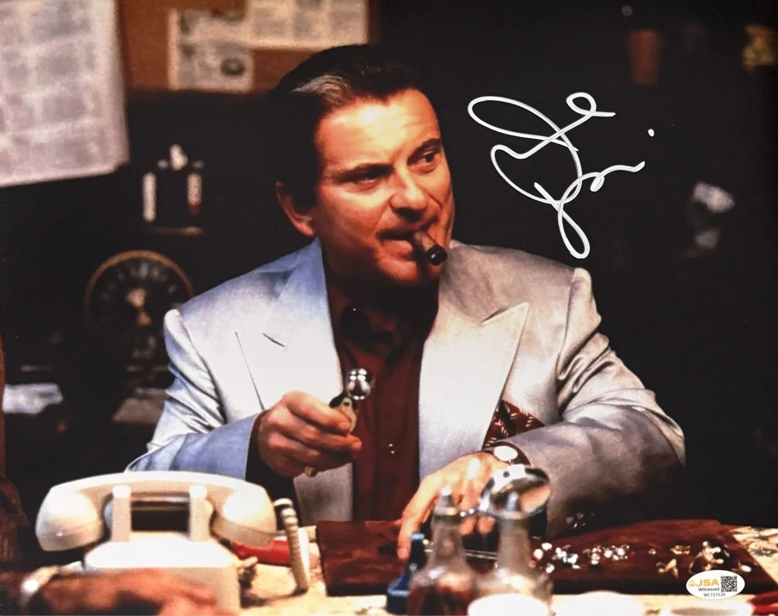 Joe Pesci — JOE PESCI AUTOGRAPHED 11x14 PHOTO JSA CASINO 1
