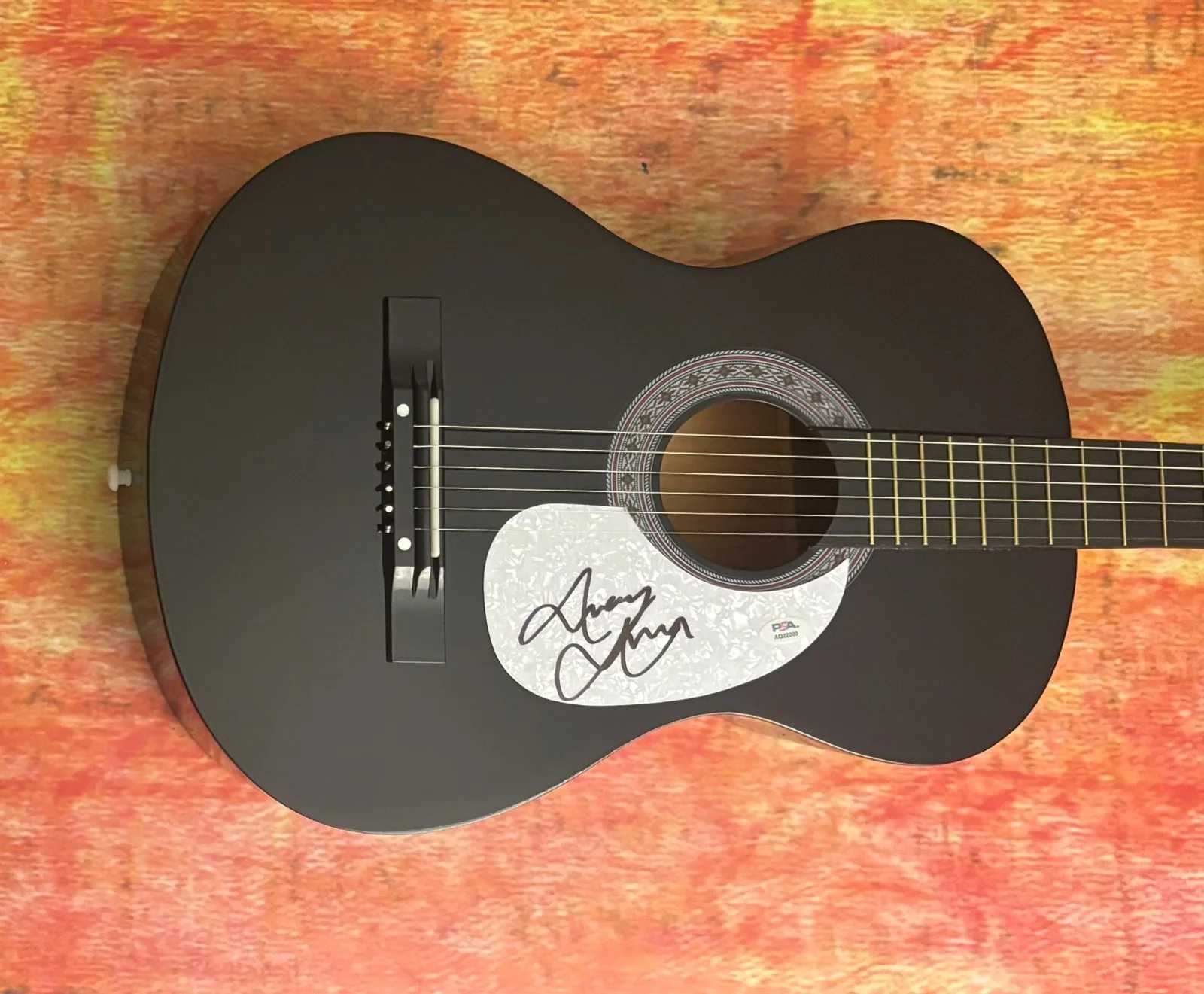 PSA Indigo & Restless Mind Star * AVERY ANNA * Signed Acoustic Guitar COA, изображение 2