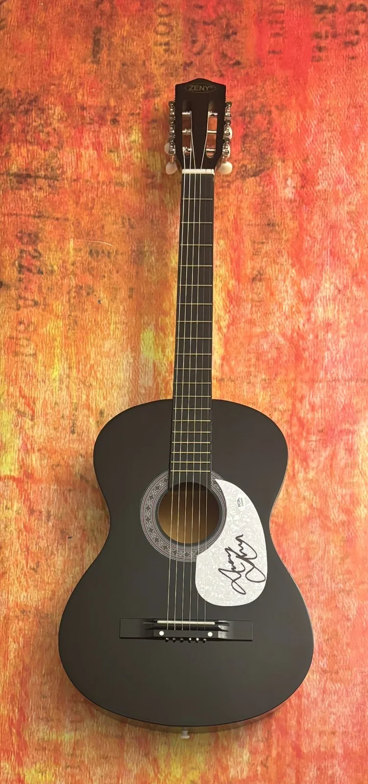 PSA Indigo & Restless Mind Star * AVERY ANNA * Signed Acoustic Guitar COA, изображение 4