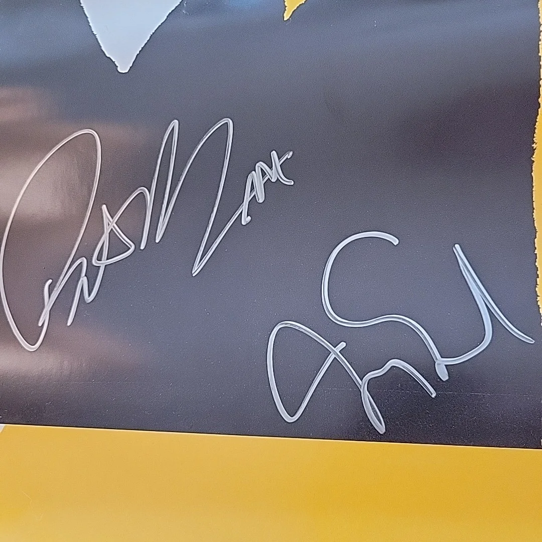 Train Band Picasso Poster Signed Autograph 2015 Patrick Monahan & Jimmy Stafford, image 2