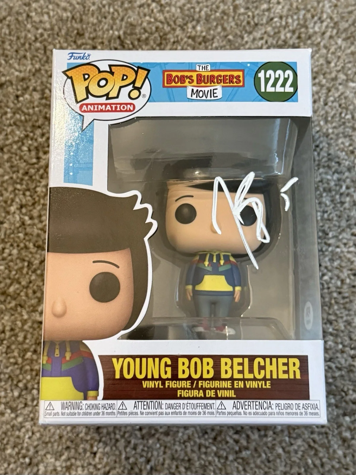 H. Jon Benjamin — H. Jon Benjamin Signed Autographed Bob’s Burgers Young Bob Belcher #1222 PSA COA