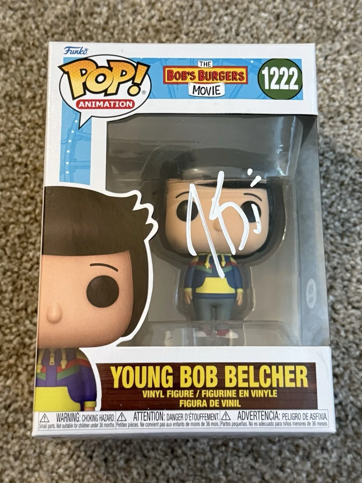 H. Jon Benjamin — H. Jon Benjamin Signed Autographed Bob’s Burgers Young Bob Belcher #1222 PSA COA