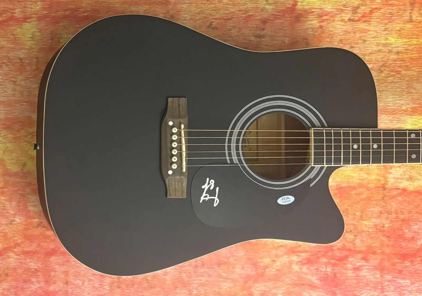 PSA Heart Like a Truck Star * LAINEY WILSON * Signed 41" Acoustic Guitar COA, image 5