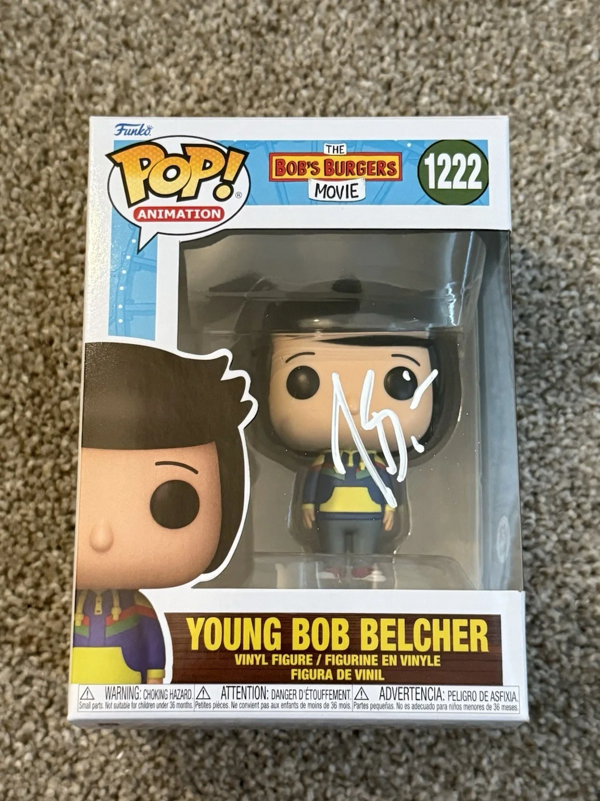 H. Jon Benjamin — H. Jon Benjamin Signed Autographed Bob’s Burgers Young Bob Belcher #1222 PSA COA