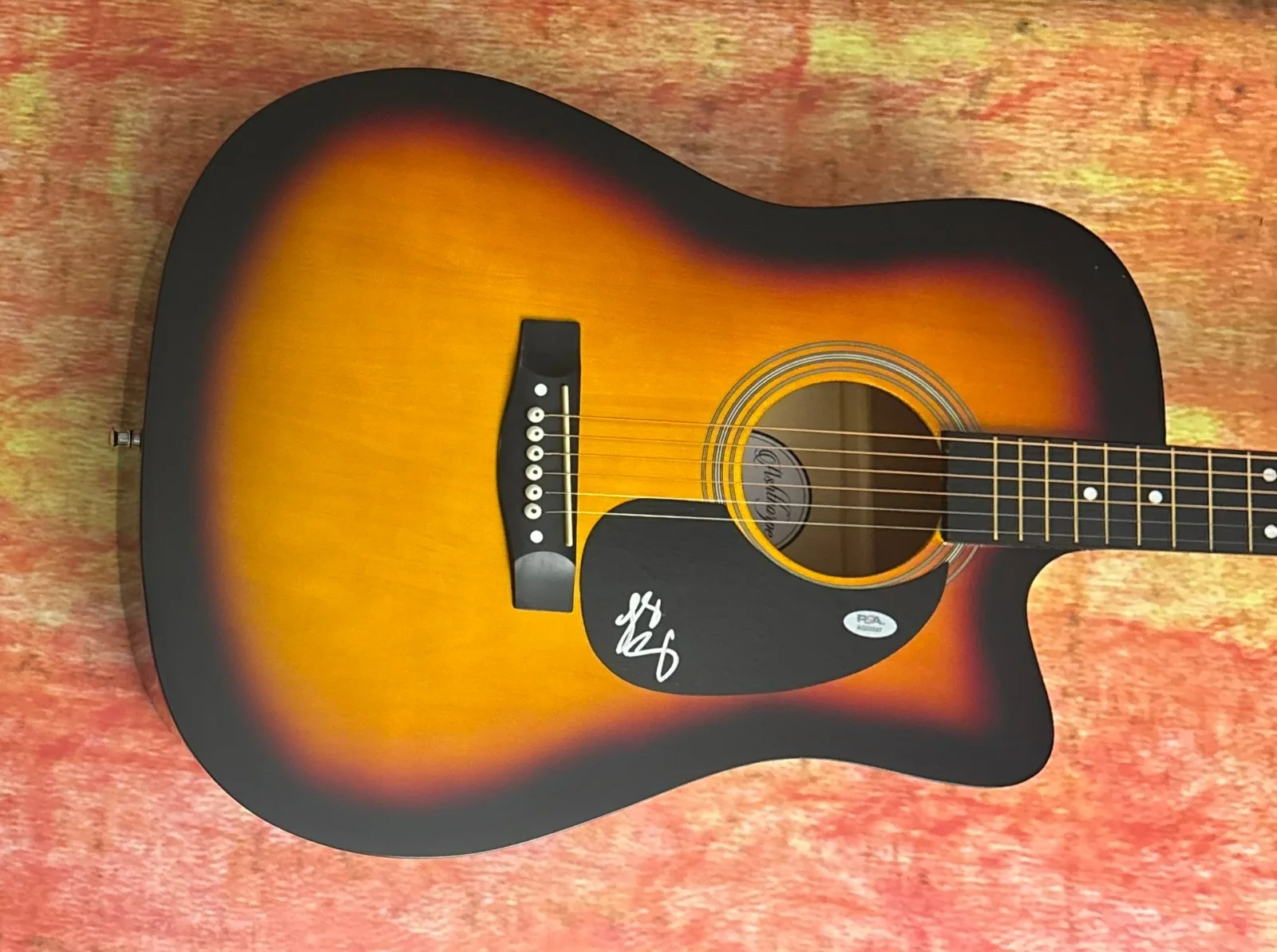 PSA Heart Like a Truck Star * LAINEY WILSON * Signed 41" Acoustic Guitar COA, image 5