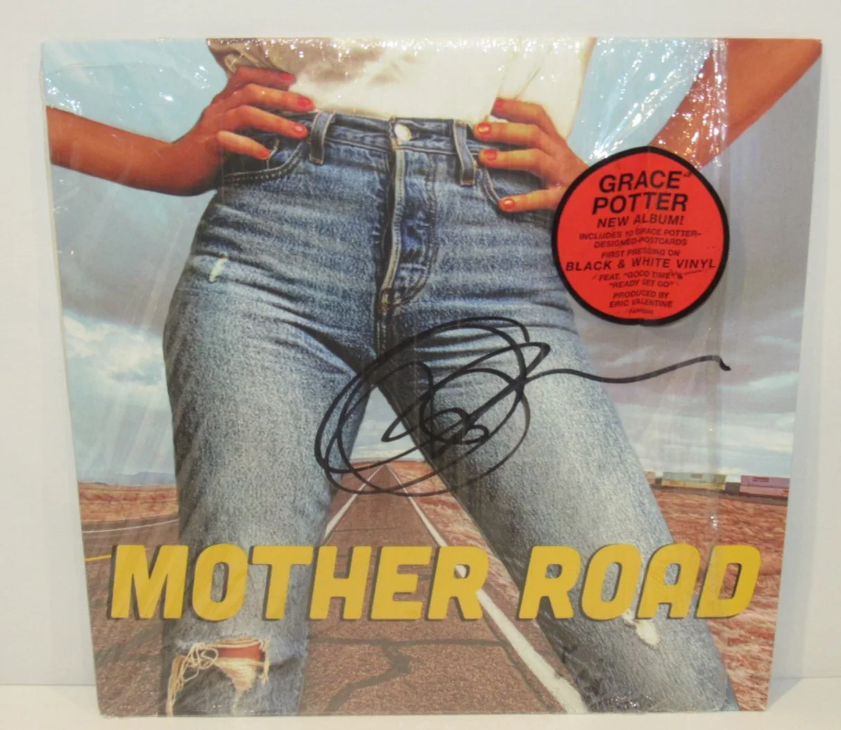 Grace Potter Hand Signed Mother Road Vinyl LP Cover Black and White Vinyl, изображение 2