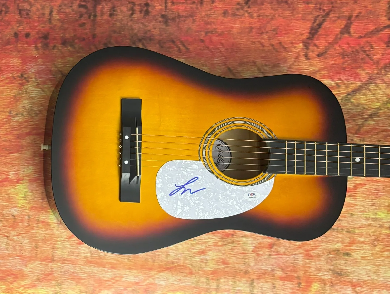 PSA 4 Non Blondes Star * LINDA PERRY * Signed Acoustic Guitar PROOF COA, изображение 2
