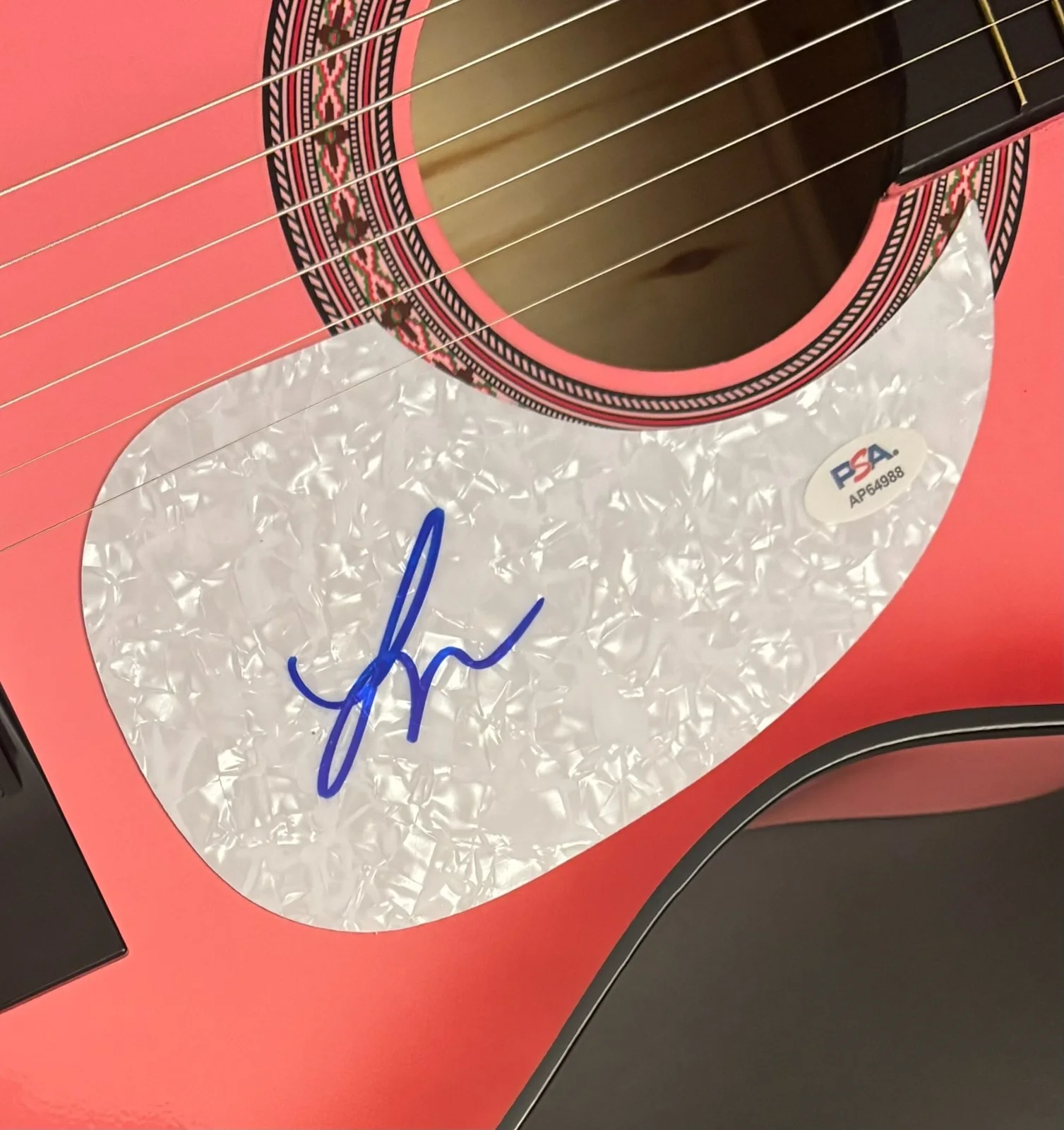 PSA 4 Non Blondes Star * LINDA PERRY * Signed Acoustic Guitar PROOF COA, изображение 5