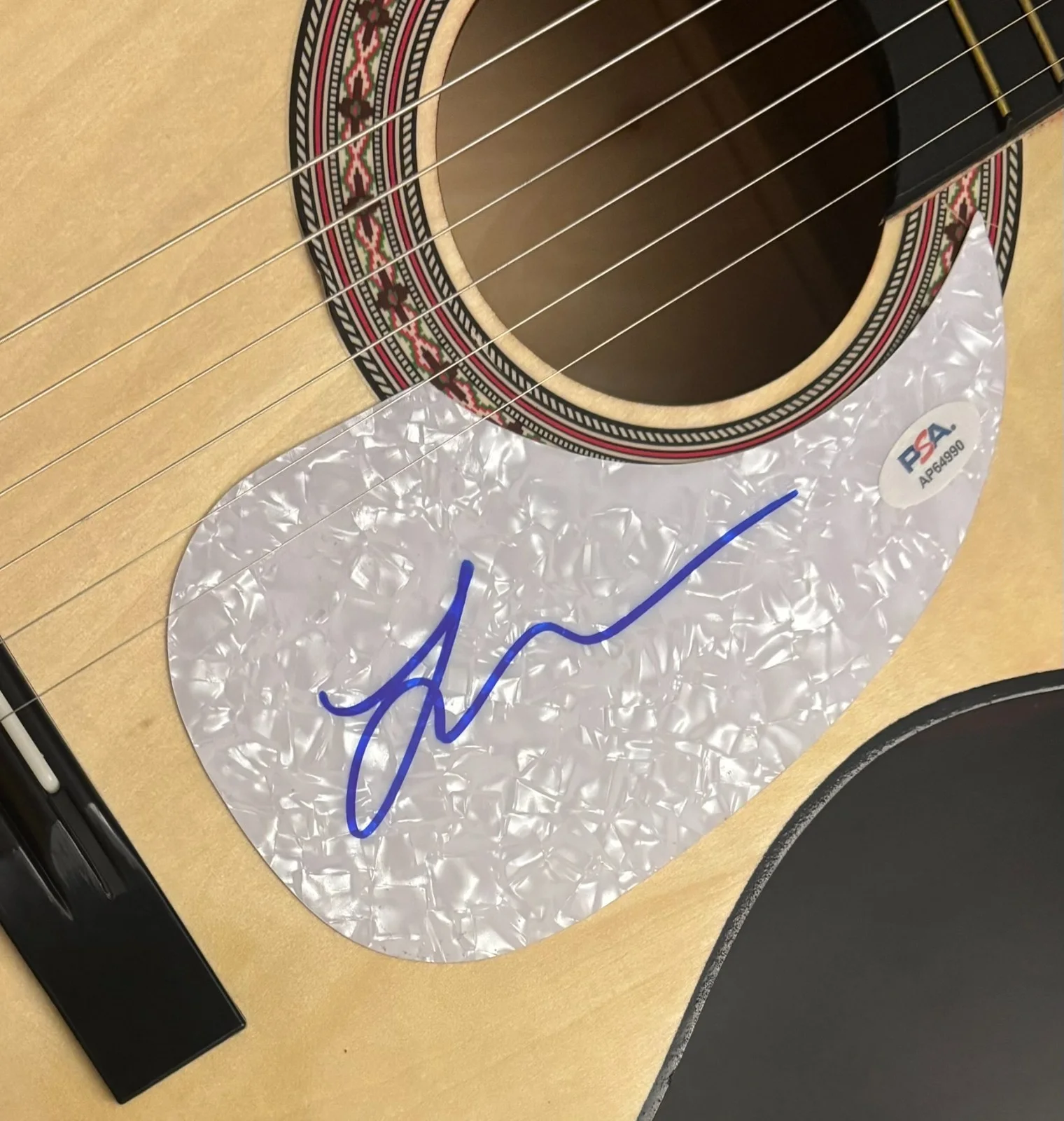 PSA 4 Non Blondes Star * LINDA PERRY * Signed Acoustic Guitar PROOF COA, изображение 5