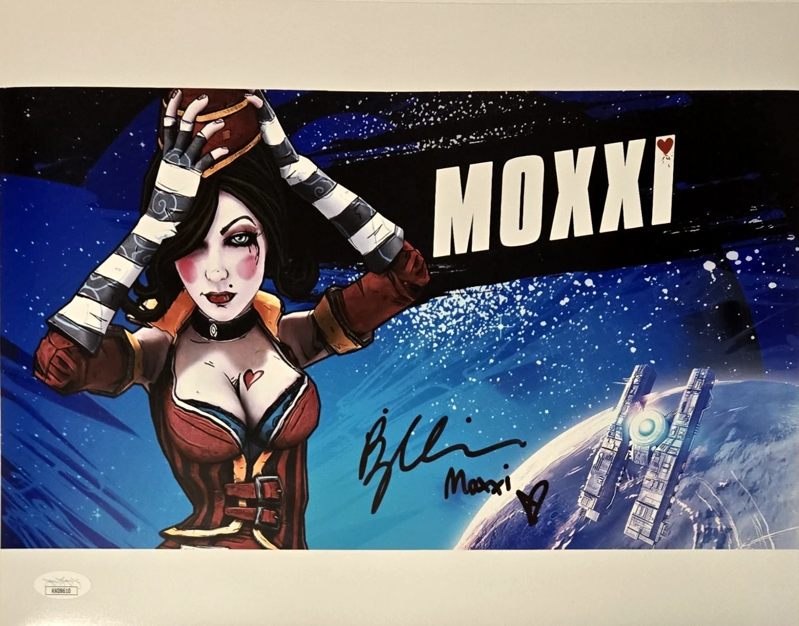 BRINA PALENCIA — Brina Palencia Signed Photo Mad Moxxi Borderlands Video Game Autograph JSA COA 0