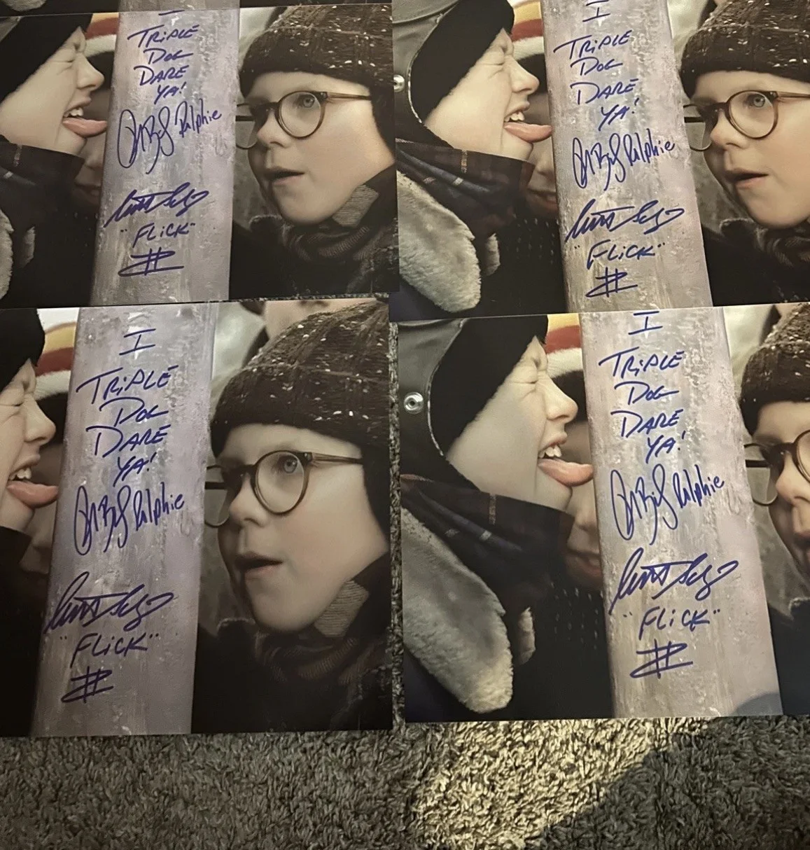 Peter Billingsley & Scott Schwartz — Peter Billingsley & Scott Schwartz A Christmas Story Signed 11x14 Photo With COA