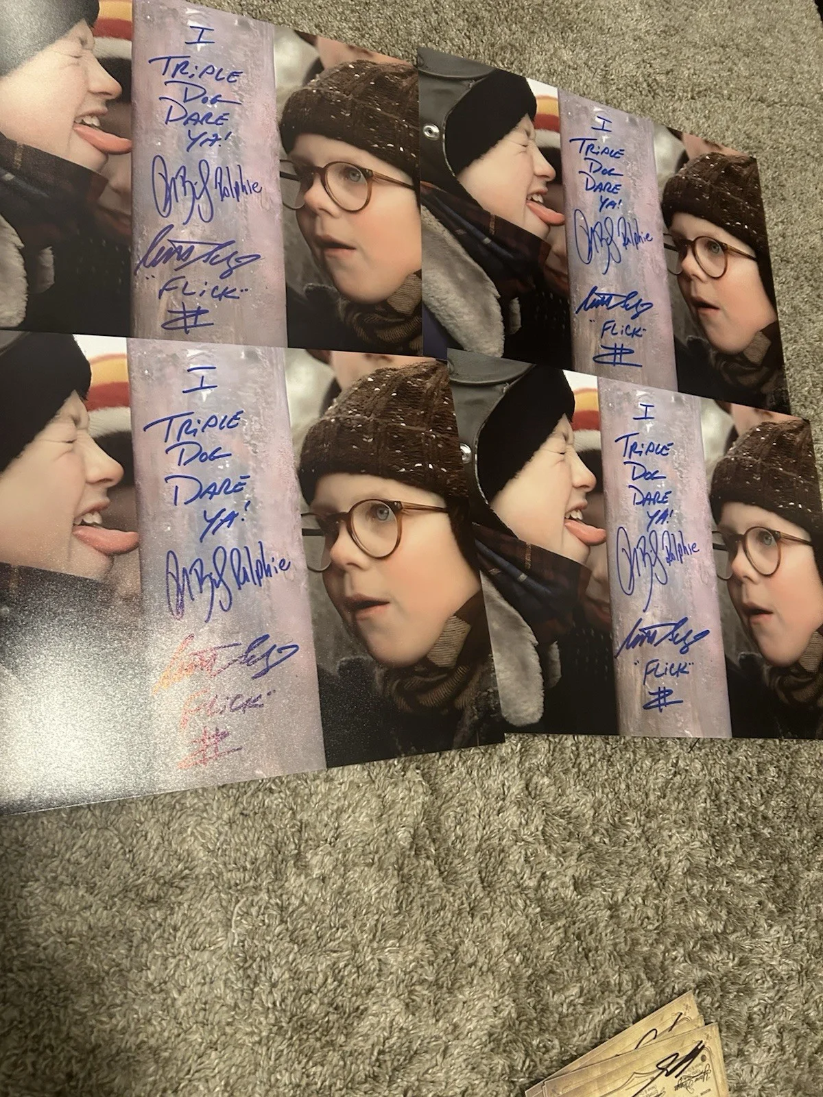 Peter Billingsley, amp, Scott Schwartz — Peter Billingsley & Scott Schwartz A Christmas Story Signed 11x14 Photo With COA, изображение 2