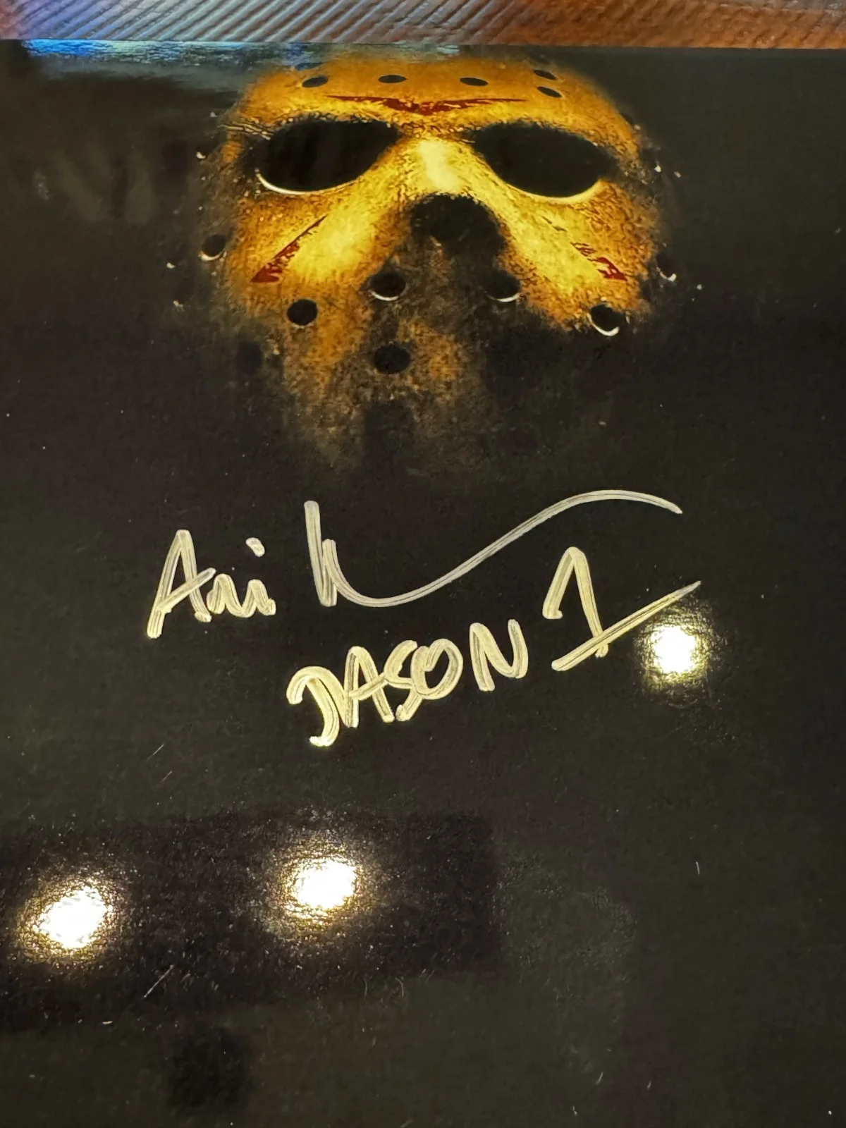 Ari Lehman — Ari Lehman Signed Jason Voorhees 11x14 Photo Inscribed "Jason 1" Beckett COA, изображение 2
