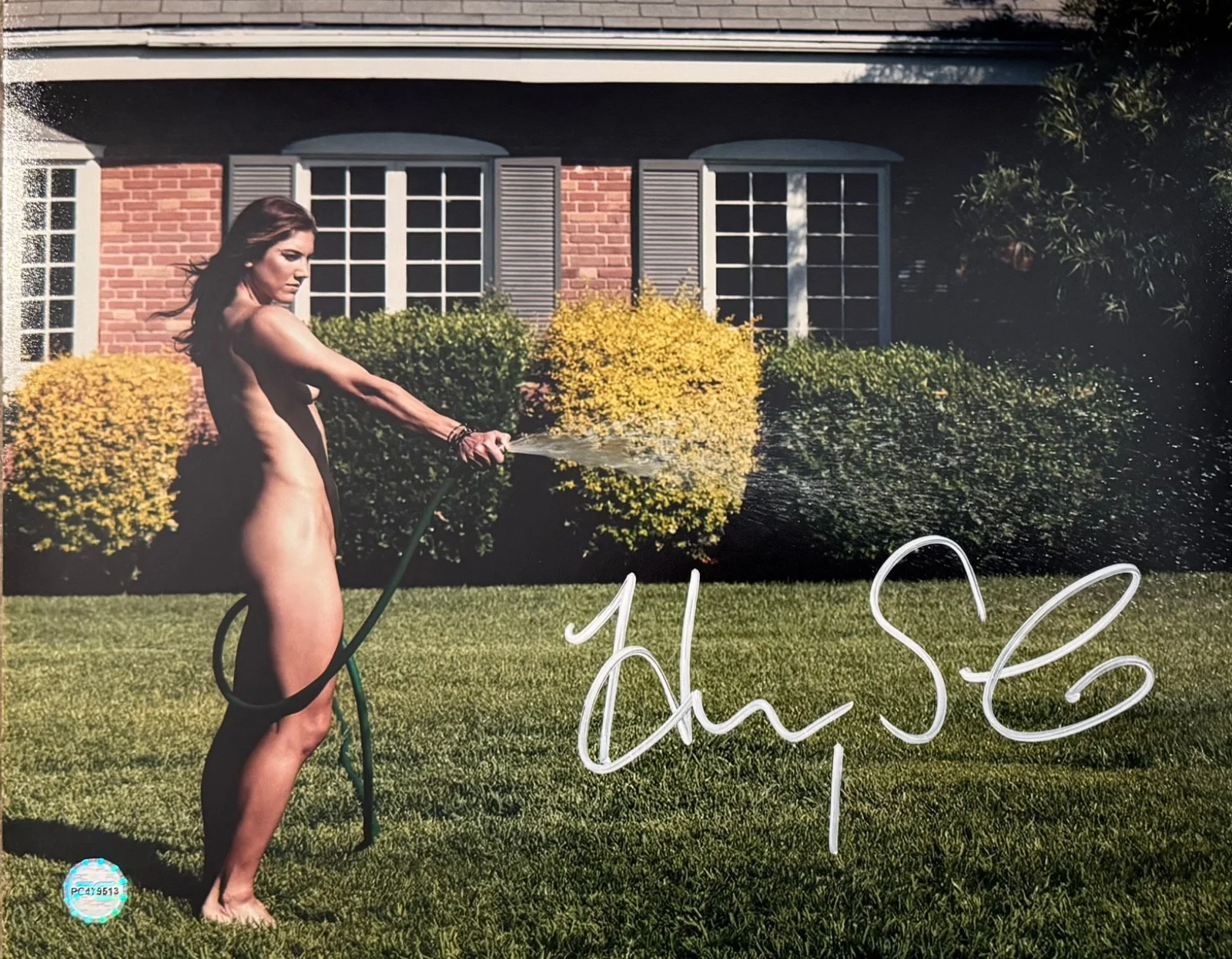 Hope Solo — Hope Solo Nude Signed 8x10 Photo – ESPN Body Issue Style Autograph COA