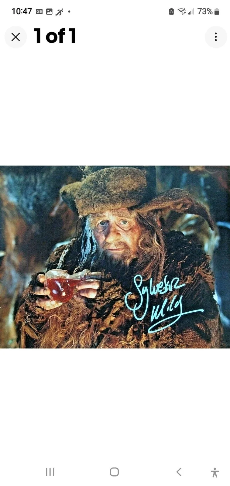 Sylvester McCoy — SYLVESTER MCCOY SIGNED AUTOGRAPHED PHOTO "UNEXPECTED JOURNEY" MOVIE 8X10 COA, изображение 2
