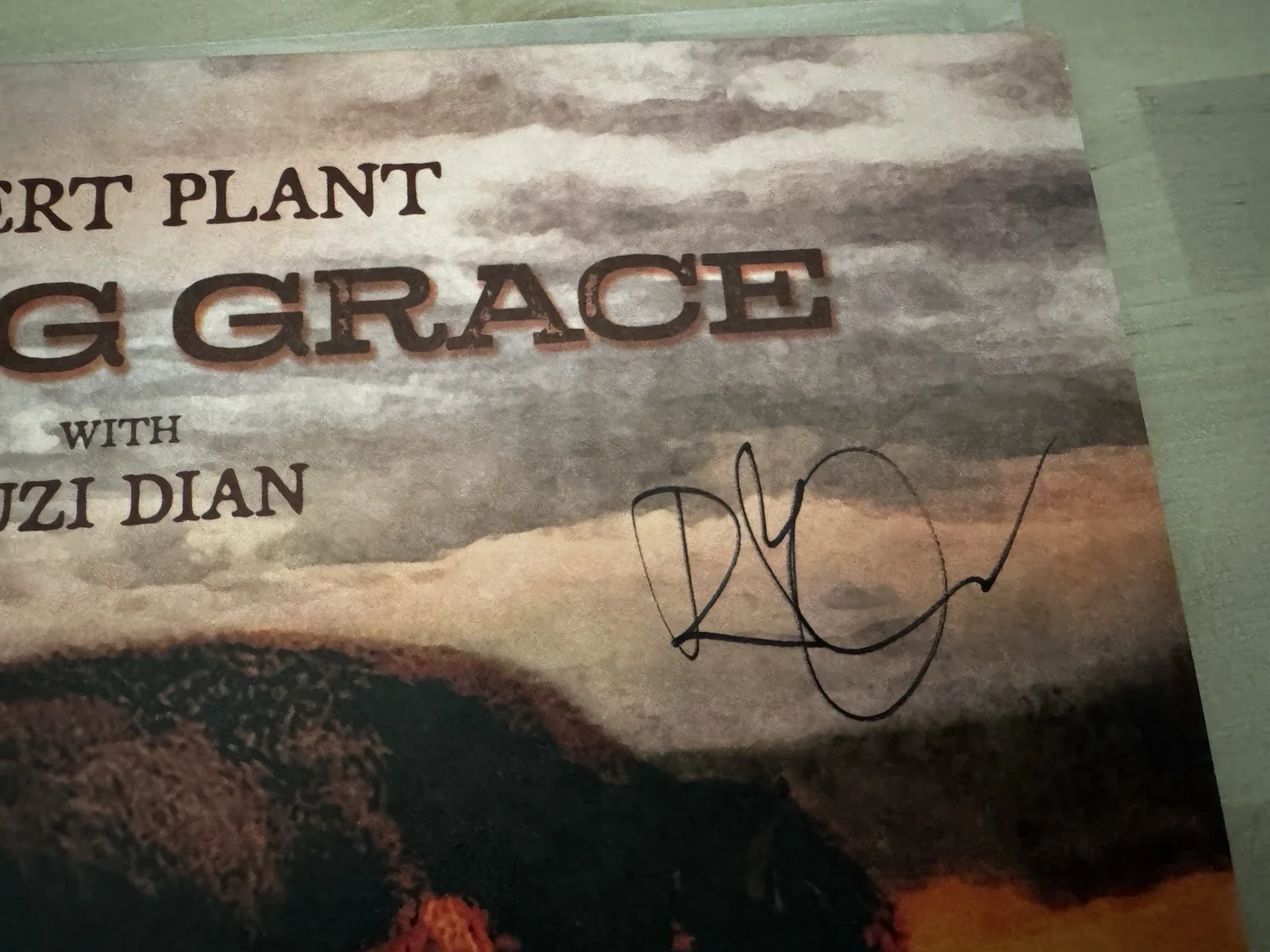 Robert Plant Saving Grace Vinyl SIGNED COVER (Opened and Signed), image 2