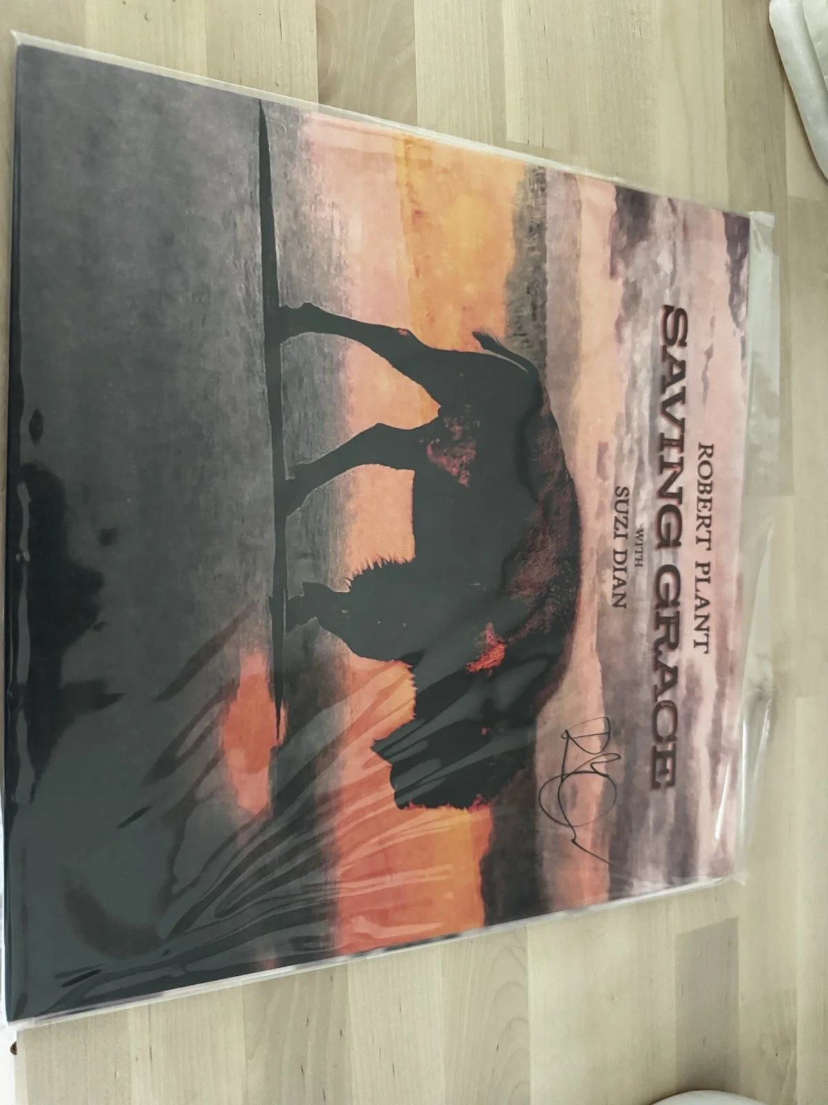 Robert Plant Saving Grace Vinyl SIGNED COVER (Opened and Signed), image 4