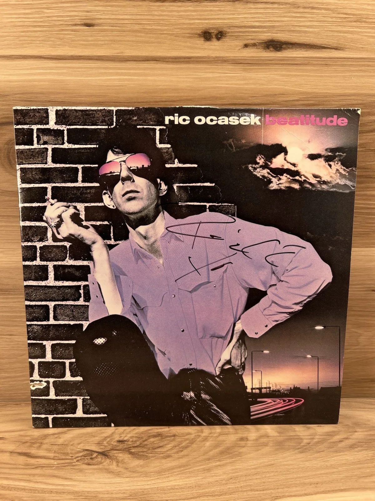 Ric Ocasek Signed Beatitude Vinyl Record Album COA, изображение 2