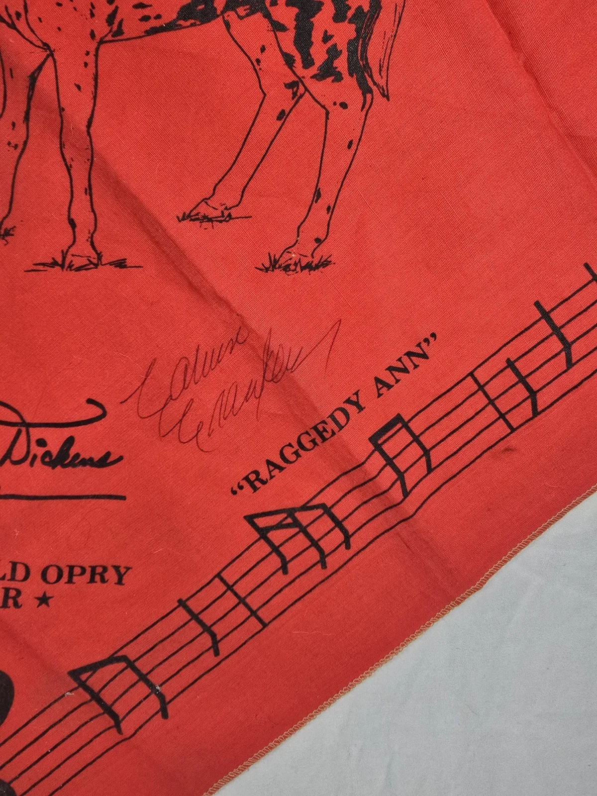 Grand Ole Opry hankerchief signed Unknown, image 5