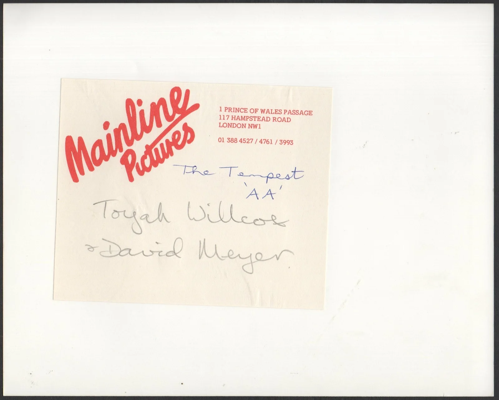 TEMPEST 1979 Derek Jarman, David Meyer, Toyah Willcox 10x8 STILL, image 2