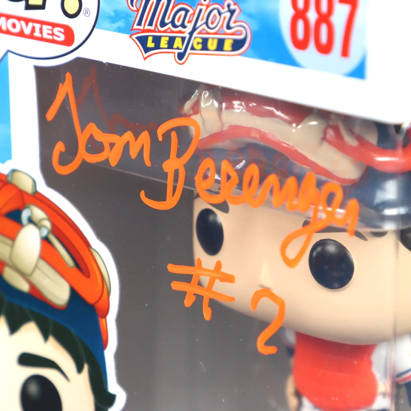 Tom Berenger — Tom Berenger Major League Signed Funko Pop 887 Jake Taylor JSA COA W/ Protector, изображение 5