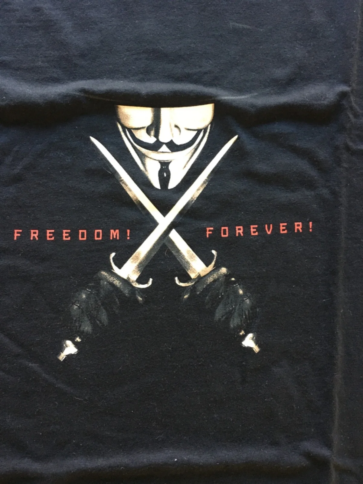 V for Vendetta promotional T-Shirt Black XL, image 2