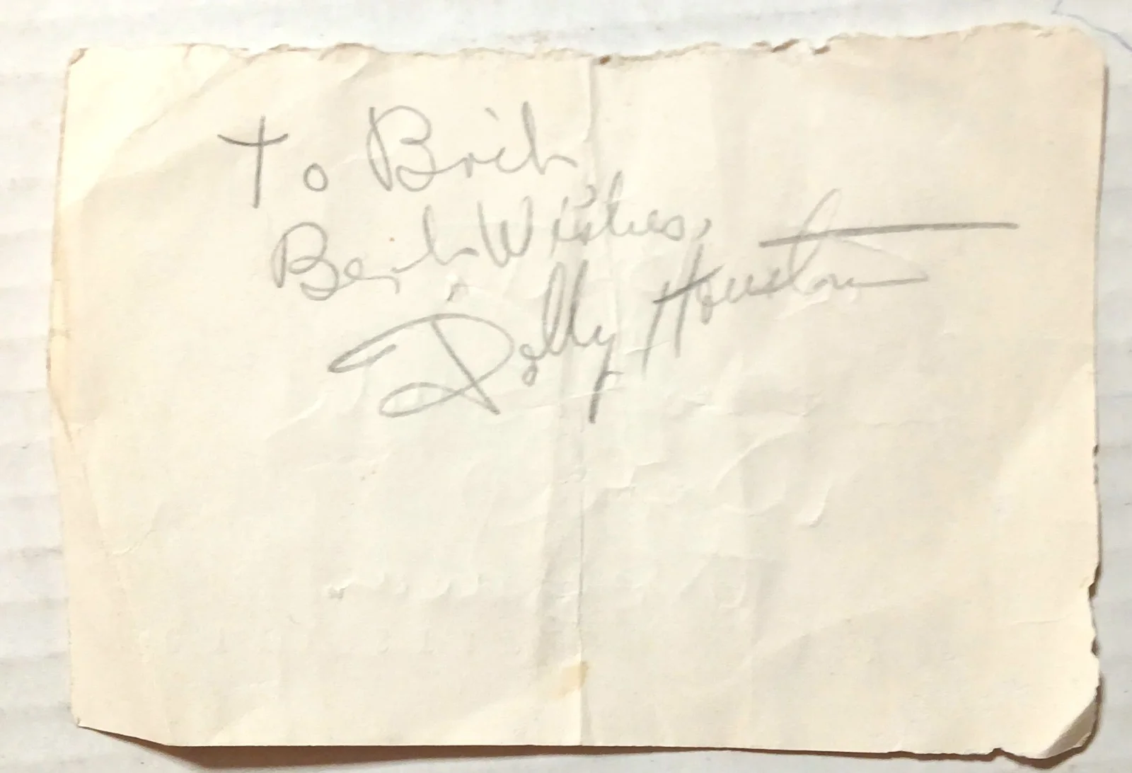 Woody Herman & Dolly Houston Signed Inscrubed Stationary Statler Hotel New York, изображение 2