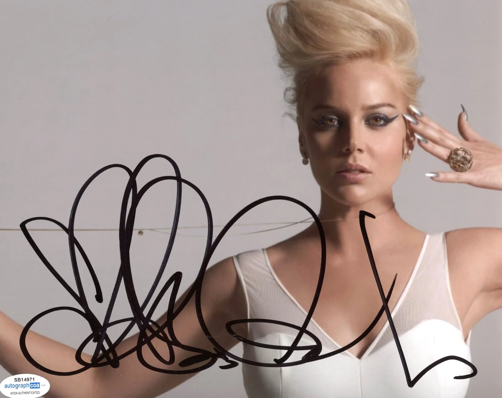 ABBIE CORNISH — Abbie Cornish signed Autographed 8x10 Photo PROOF d SEXY Sucker Punch ACOA COA, изображение 3