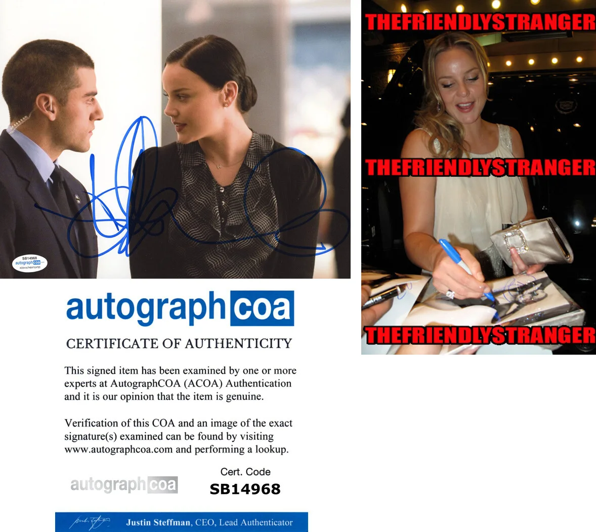 ABBIE CORNISH — Abbie Cornish signed Autographed "W.E." 8x10 Photo PROOF b SEXY Hot ACOA COA