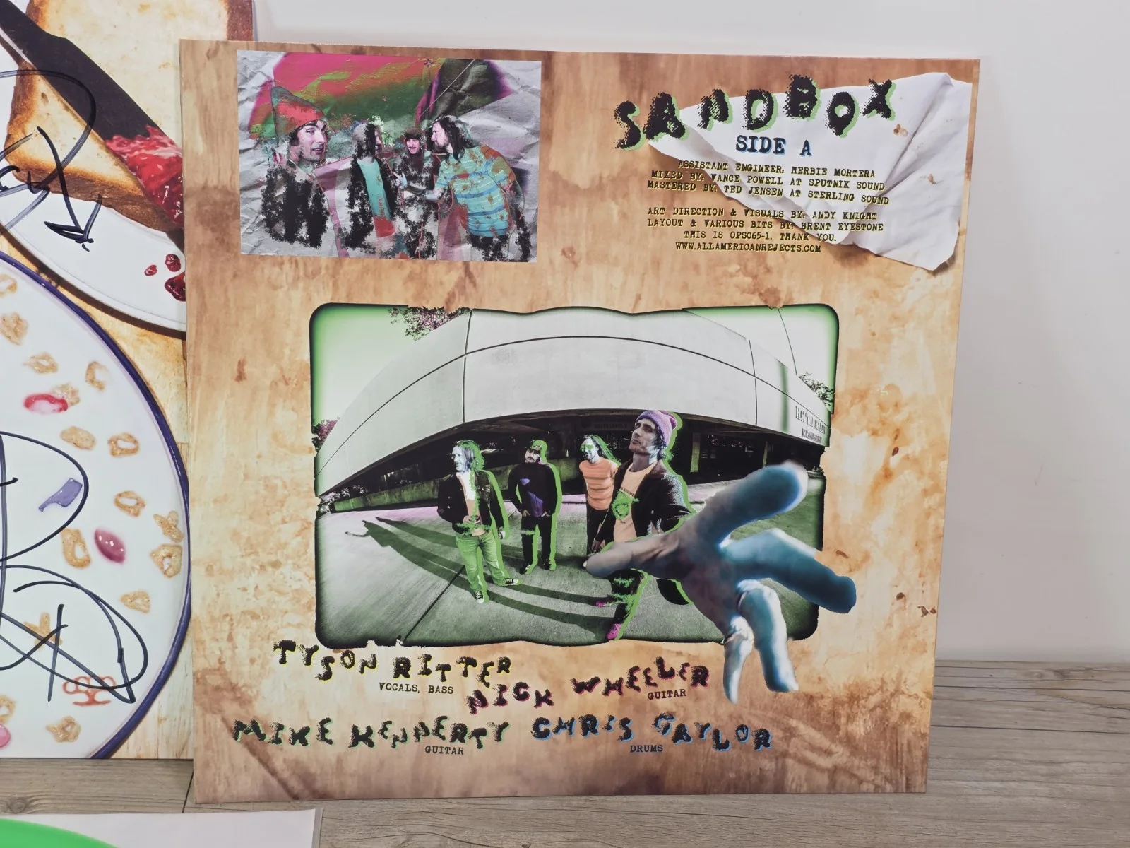 All American Rejects REAL hand SIGNED Sandbox EP Record Vinyl w/code Card, image 4