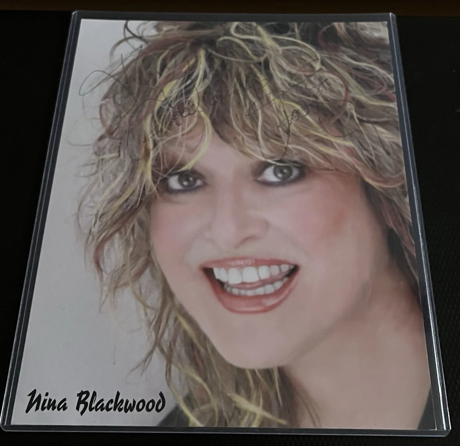 Nina Blackwood MTV Signed 8x10 Promotional Photograph w/ COA, Top Loader, изображение 2