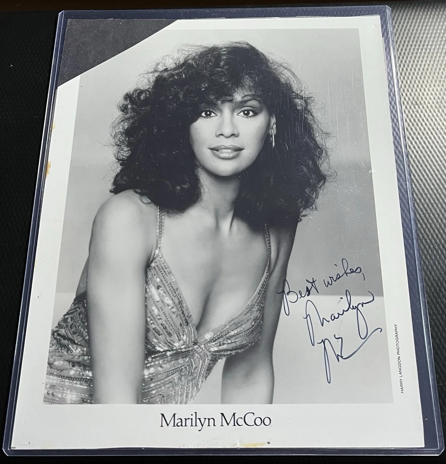 Marilyn McCoo 5th Dimension Signed 8x10 Vintage Photograph w/ COA & Top Loader, image 2