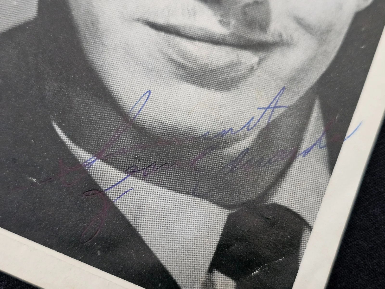 1950's DEAN EDWARDS FRENCH QUEBEC SINGER - AUTOGRAPH LONDON RECORDS PROMO PHOTO, изображение 2