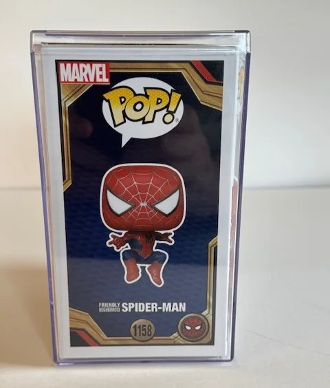 Andrew Garfield — Andrew Garfield Signed Spider-Man Funko Pop #1158 Beckett COA w/Hard Case, image 4