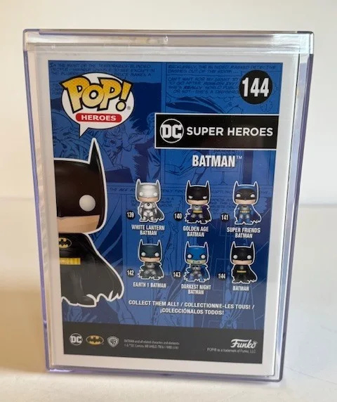Christian Bale Signed Batman Dark Knight Funko Pop #144 Beckett COA w/ Hard Case, image 3