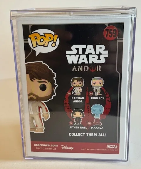 Diego Luna — Diego Luna signed Cassian Andor Star Wars 759 Funko Pop Beckett COA w/Hard Case, image 3