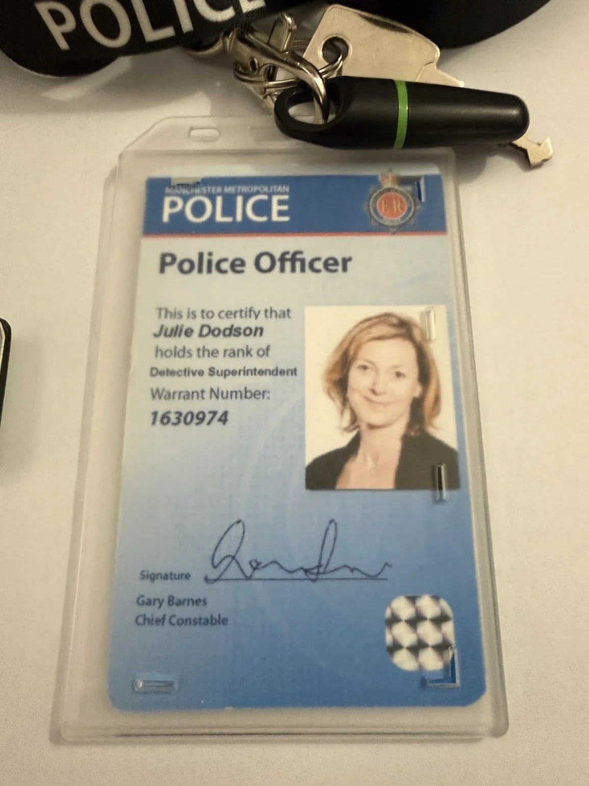 Scott And Bailey Original Julie Dodson ID Screen Used Prop, image 2