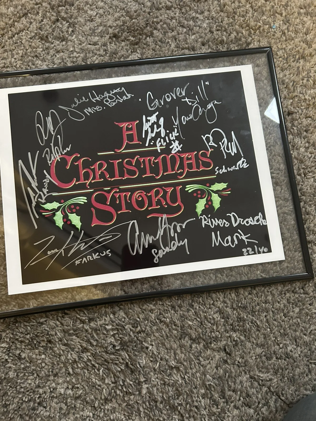 A Christmas Story Cast — A Christmas Story Cast Signed 8x10 Limited Number 31/40 29/40 21/40 22/40 PSA, изображение 5