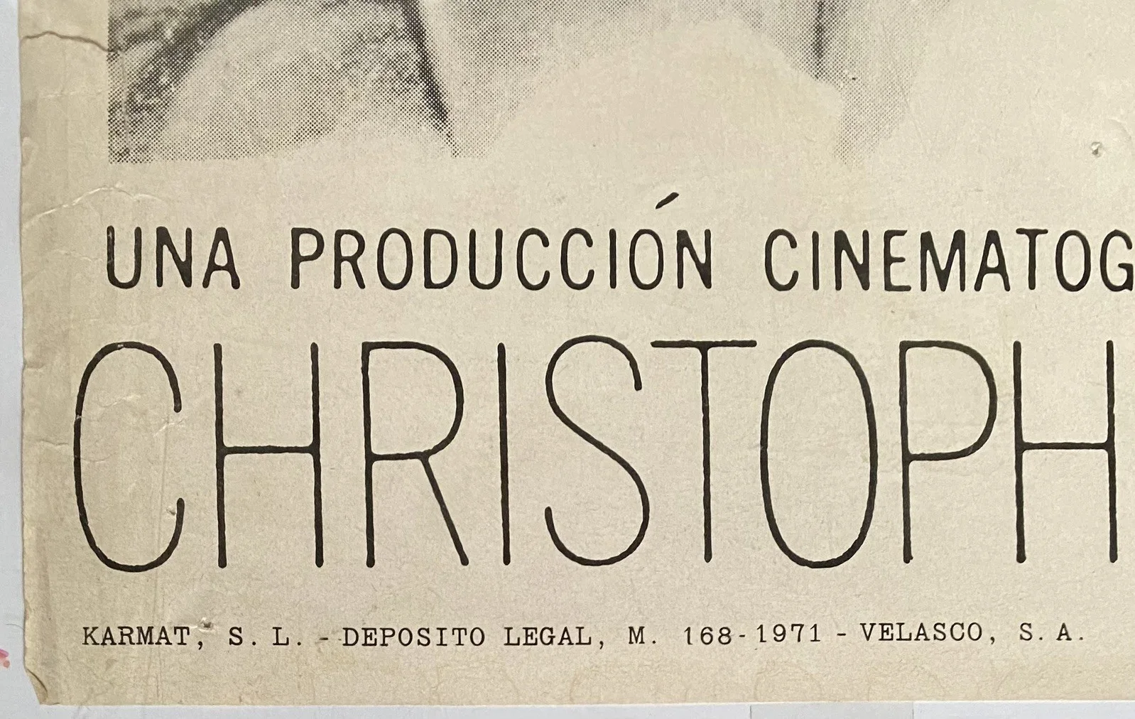 Original vintage classic film Dracula Christopher Lee cool B1 poster for my wall, изображение 2