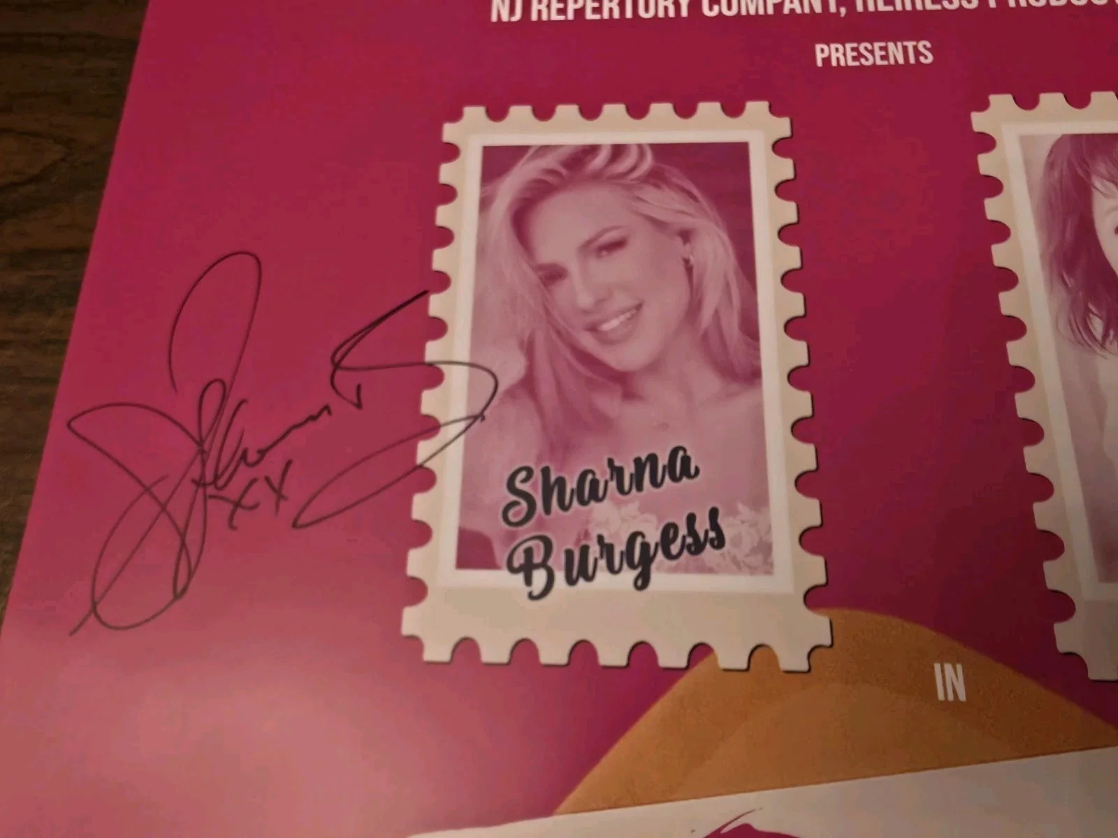 Pen Pals Broadway Poster Autographed Sharna Burgess & Paige Davis & Tote Bag, изображение 3