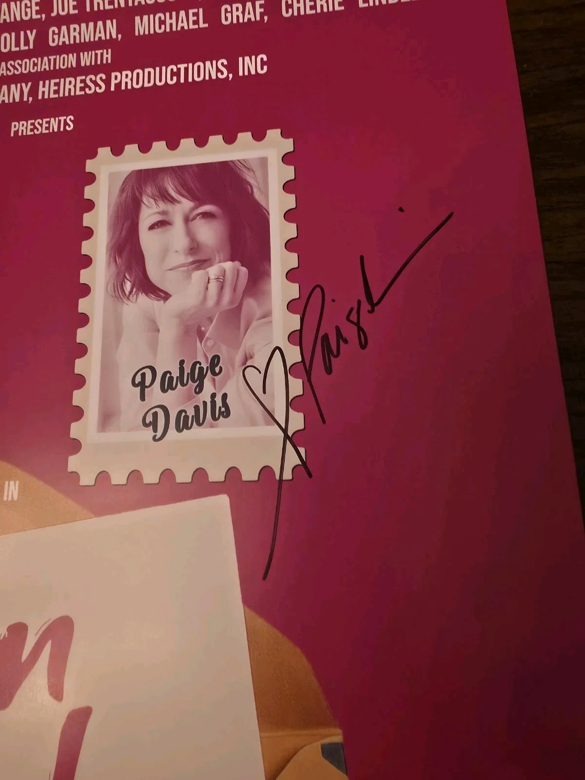 Pen Pals Broadway Poster Autographed Sharna Burgess & Paige Davis & Tote Bag, изображение 4